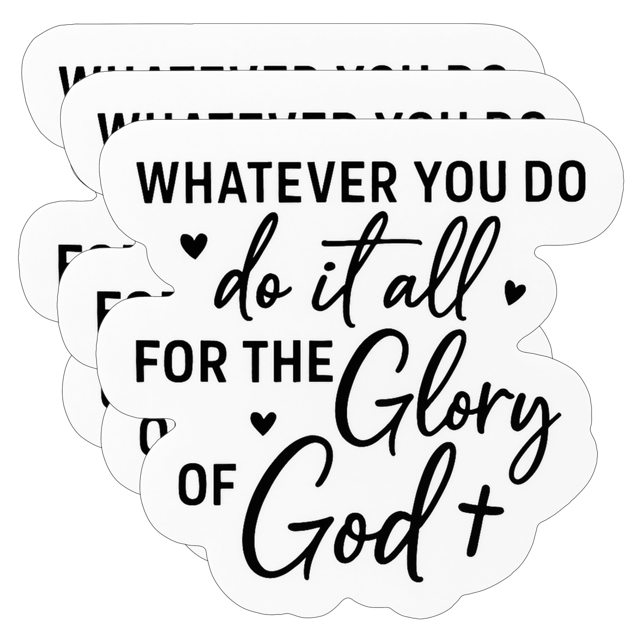 Amazon.com: 3pcs “Do It All for the Glory of God” Stickers – 3x3in